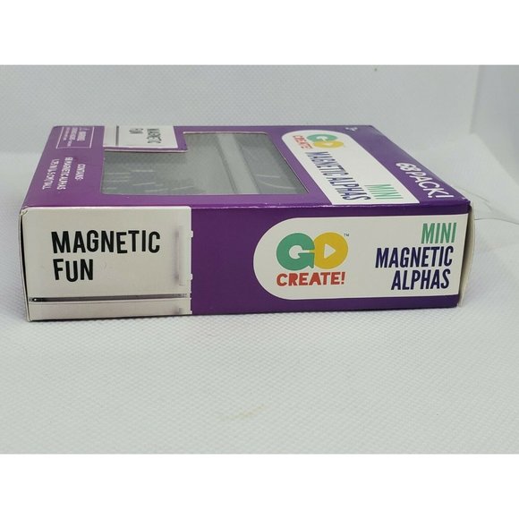 68 Mini Magnetic Alphabet Letters Black 347553 ~ School Home Learning  1.75” Tal - Picture 7 of 7